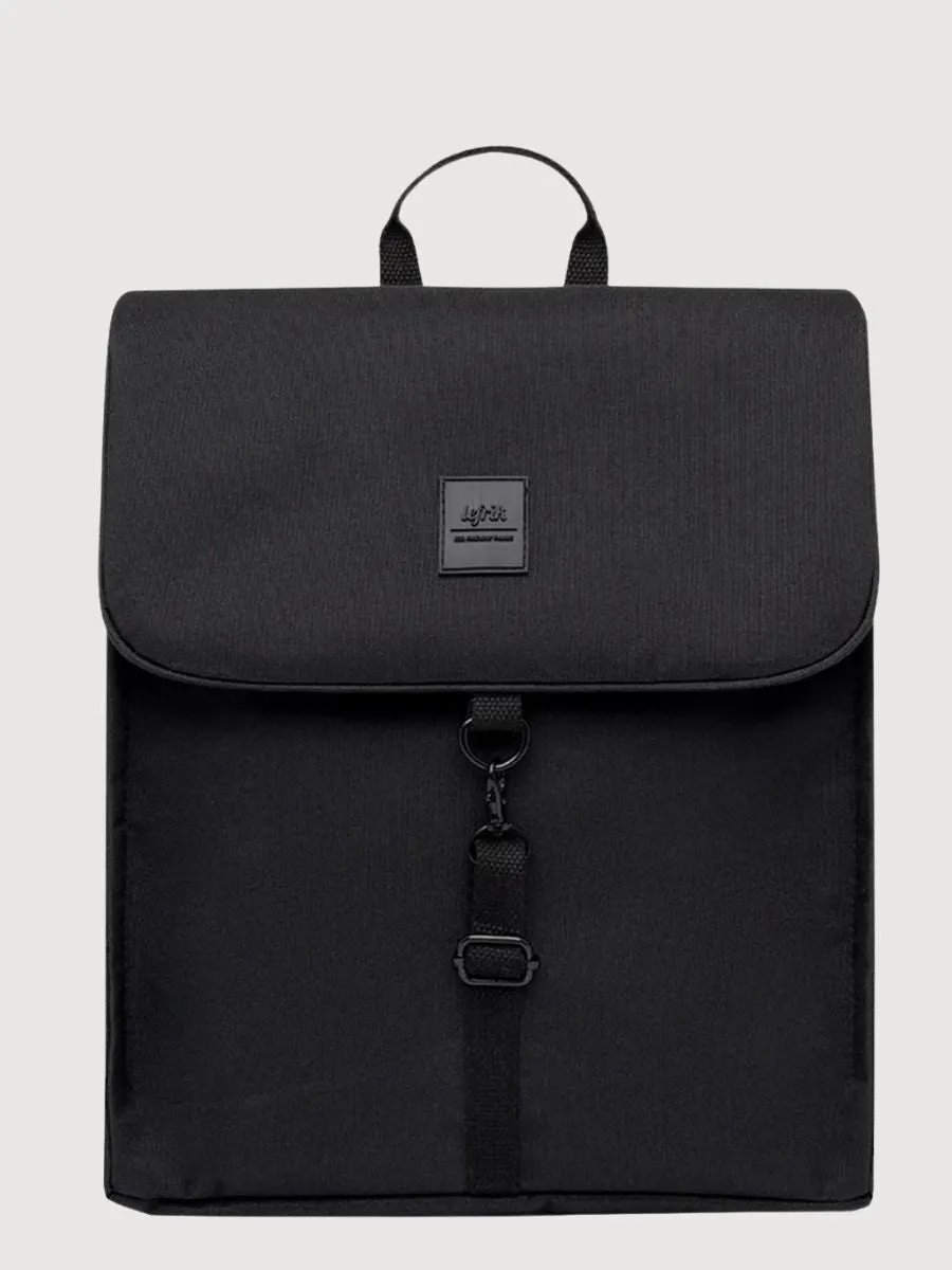 Backpack Handy Mini Black In Recycled Polyester I Lefrik
