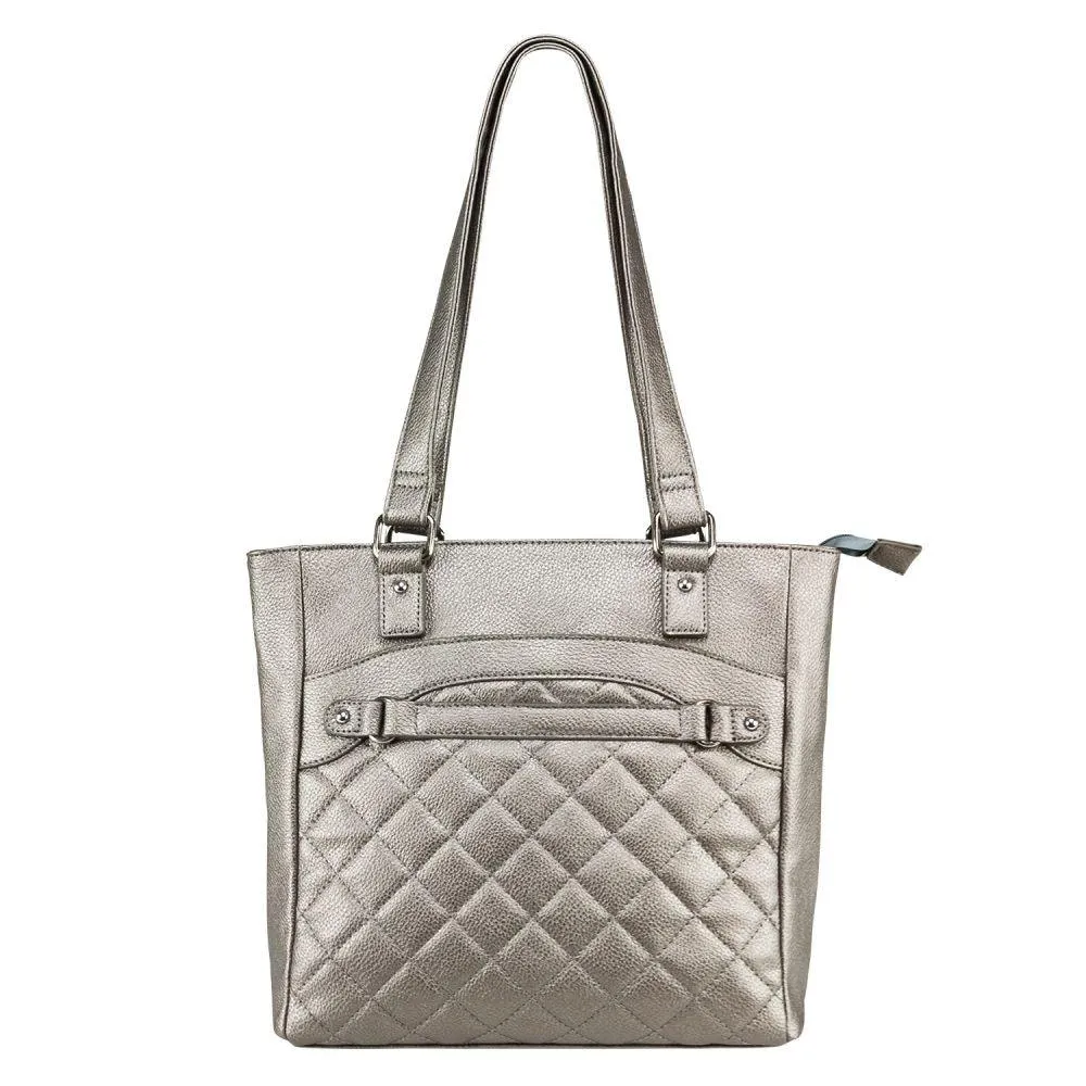 Quilted CCW Tote Gray