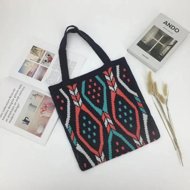 Woven Fabric Cute Fashion Tote Bag