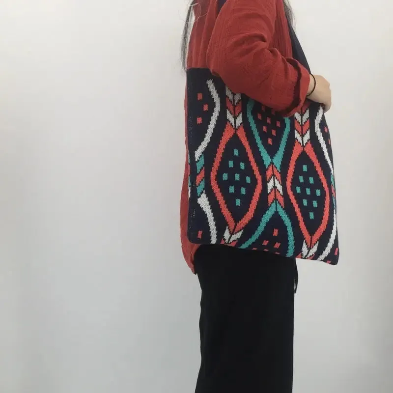Woven Fabric Cute Fashion Tote Bag