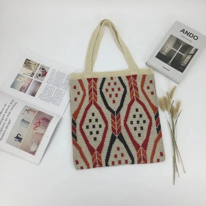 Woven Fabric Cute Fashion Tote Bag