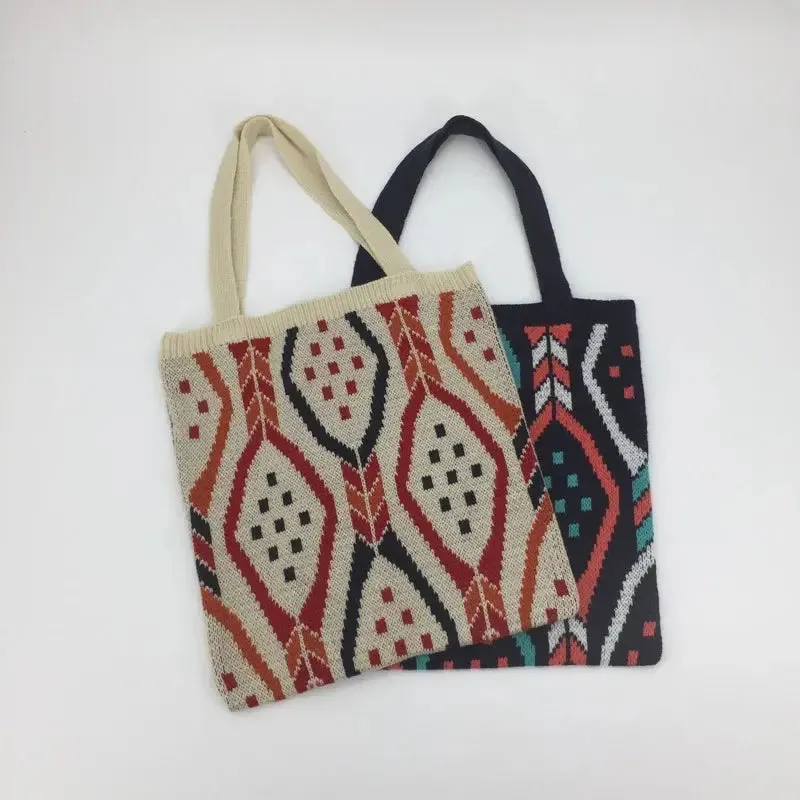 Woven Fabric Cute Fashion Tote Bag