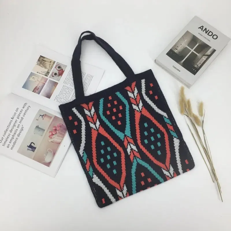 Woven Fabric Cute Fashion Tote Bag